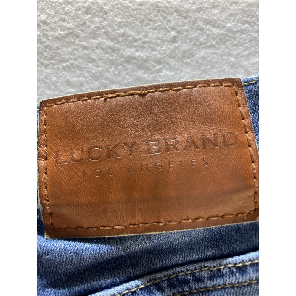 Lucky Brand Jeans Womens 4/27 Blue Distressed Ava Skinny Ankle Stretch Med Denim - Picture 11 of 11